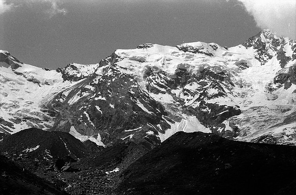 vintage photographs in black and white film of monte rosa east w