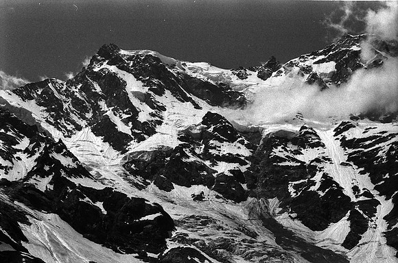 vintage photographs in black and white film of monte rosa east w
